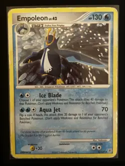 Empoleon LV.42 4/130 Diamond & Pearl Pokemon TCG HOLO Rare English - HP - Image 1