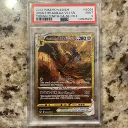 PSA 9 - 2023 Pokemon Origin Forme Dialga Vstar GG68 Gold Crown Zenith - Image 1