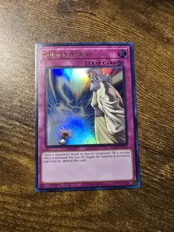 Solemn Strike Ultra Rare RA02-EN079 25th Rarity Collection II 1st Yugioh - Image 1