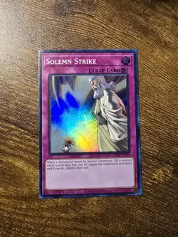 Solemn Strike Super Rare RA02-EN079 25th Rarity Collection II 1st Yugioh - Image 1