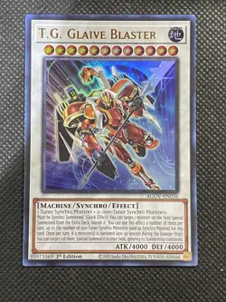 YuGiOh! - T.G. Glaive Blaster AGOV-EN036 Ultra Rare 1st Edition Near Mint - Image 1