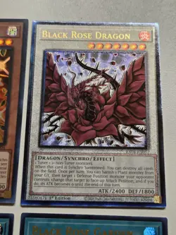 Black Rose Garden DOOD-EN055 + Black Rose Dragon Prismatic Ultimate Rare Yugioh - Image 4