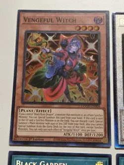 Black Rose Garden DOOD-EN055 + Black Rose Dragon Prismatic Ultimate Rare Yugioh - Image 5