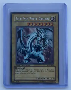 YUGIOH • BLUE EYES WHITE DRAGON • SECRET RARE • FL1-EN001 • LIMITED EDITION • NM - Image 1