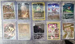 Lot of 10 Pokemon IR Cards - Kingambit, Spiritomb, Delibird, Poltchageist, NM/M - Image 1