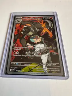 Pokemon TCG Team Rockets Houndoom Illustration Rare Card 191/182 Destined Rivals - Image 2