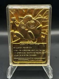 Jigglypuff Pokemon 23K Gold Plated Trading Card 1999 Burger King Limited Edition - Image 1