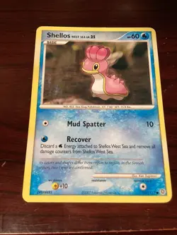 Pokemon Secret Wonders Common Card - Shellos West Sea 107/132 - Image 1