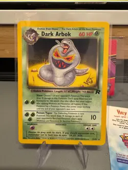 2001 DARK ARBOK #19 POKEMON CARD PROMO HONG KONG LEAGUE WIZARDS GOLD STAMP WOTC - Image 4