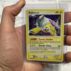Pokemon Raikou - 16/132 Secret Wonders Holo Rare - LP - POKEMON TCG - 2007 Card - Image 1