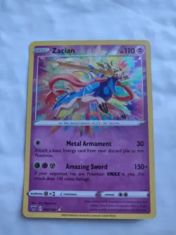 Zacian Amazing Rare 82/185 Vivid Voltage Pokemon Card - NM - Image 1