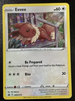 Eevee SWSH175 SWSH: Sword & Shield Promo Cards Holo LP - Image 1