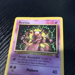 Pokemon Mewtwo Black Star Promo Card 14 WOTC Regular TCG MP-HP - Image 2