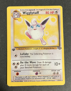 Wigglytuff 32/64 1st Edition Jungle Set 1999 Pokemon Card Non-Holo Rare LP- F/S - Image 1