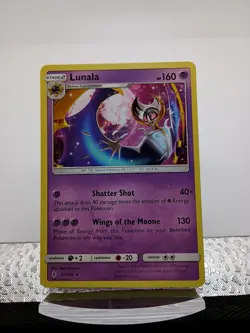Lunala 61/145 Non Holo Rare Guardians Rising Pokemon TCG Card NM + Cardsaver - Image 1