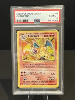 PSA 10 Charizard #003 2023 Pokemon CLC Classic Card Game - Image 2