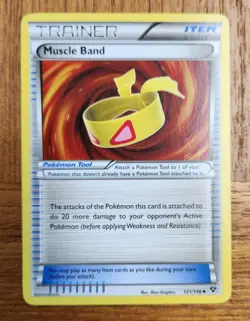Uncommon Muscle Band Pokemon Trainer Card, XY Set 121/146 - Image 1