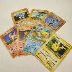 Pokemon Japanese Base Set Starter Deck Box Vintage Old Back INCOMPLETE EX- Cards - Image 2
