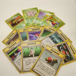 Pokemon Japanese Base Set Starter Deck Box Vintage Old Back INCOMPLETE EX- Cards - Image 4
