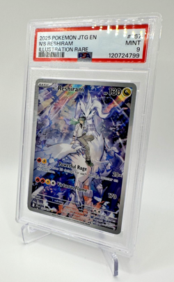 Pokemon Journey Together # 167 N’s Reshiram Illustration Rare PSA 9 Card MINT! - Image 1