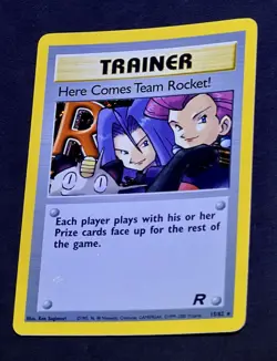 2000 Pokemon HERE COMES TEAM ROCKET! Unlimited Edition HOLO RARE Card 15/82 WotC - Image 2