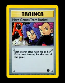 2000 Pokemon HERE COMES TEAM ROCKET! Unlimited Edition HOLO RARE Card 15/82 WotC - Image 3