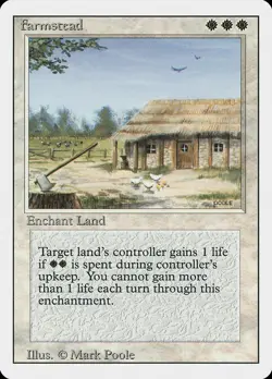 1x Farmstead - MP - Revised Edition - SPARROW MAGIC - mtg - Image 1