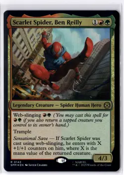 Scarlet Spider, Ben Reilly 142 MTG Marvel's Spider-Man FOIL NM/M - Image 1