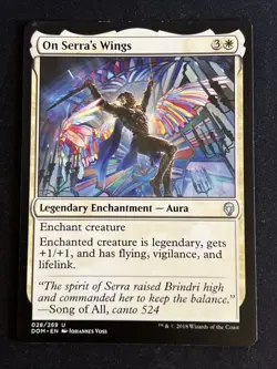 1x On Serra's Wings (28) Dominaria LP MTG Magic the Gathering x1 MKE - Image 1