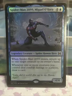 Spider-Man 2099, Miguel O'Hara NM Foil Marvel's Spider-Man: Eternal-Legal - Image 1