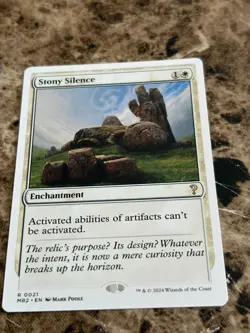 STONY SILENCE Magic MTG Mystery Booster 2 White Border - Image 1