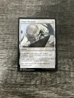 MTG 1x Titan's Presence x1 LP Battle for Zendikar - Image 1