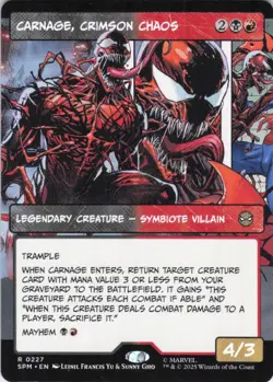 MTG Carnage, Crimson Chaos (Borderless) (227) | NM | Spider-Man (SPM) - Image 1