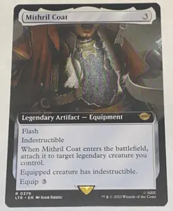 Mithril Coat 0379 Extended Art Lord Of The Rings MTG MAGIC NEW UNPLAYED - Image 1