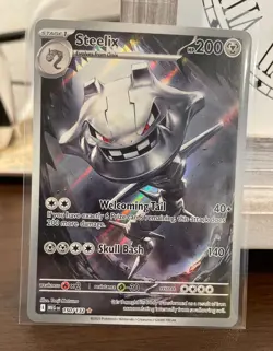 Pokemon TCG Steelix 150/132 Illustration Rare Card Mega Evolution Holo NM - Image 1