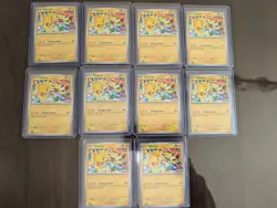 10x LOT 2025 Pokemon World Championship Black Star Promo Pikachu SVP 225 NM MINT - Image 1