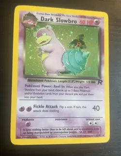 Pokemon TCG Dark Slowbro Team Rocket 12/82 Unlimited Holo WOTC - Rare - LP - Image 1