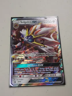 Solgaleo GX - SM16 - Full Art Promo SM Black Star Promos Set - Pokemon - NM - Image 1