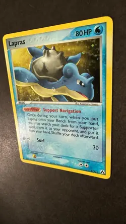 Pokemon TCG - Lapras Holo Rare 8/92 - Near Mint *great swirl* - EX Legend Maker - Image 4