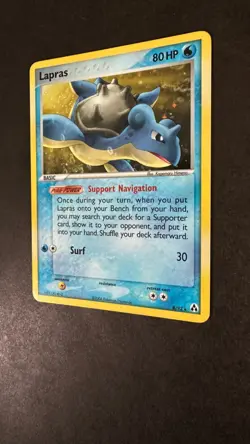 Pokemon TCG - Lapras Holo Rare 8/92 - Near Mint *great swirl* - EX Legend Maker - Image 5