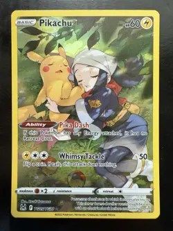 Pokemon Pikachu TG05/TG30 Swsh11: Lost Origin Trainer Gallery Holo (NM) - Image 1