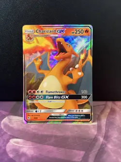 Pokemon TCG SM Hidden Fates Charizard GX 9/68 Ultra Rare Holo Pack Fresh NM! - Image 1