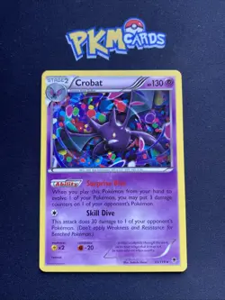 Pokemon TCG Crobat Phantom Forces 33/119 Regular Rare LP. - Image 1