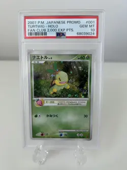 2007 Pokemon Turtwig Holo Promo Fan Club #001 PSA 10 - Image 1