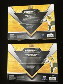 Pokemon Boltund V Box Collection Evolving Skies Fusion Brilliant Lot x2 - Image 2