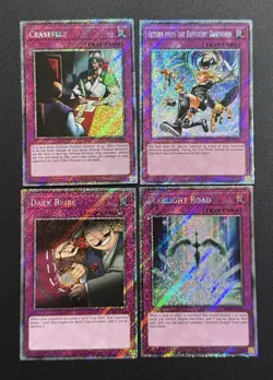 2025 YUGIOH RA04 1ST ED PLATINUM SECRET RARE CEASEFIRE NM BONUS SET 💫 - Image 1