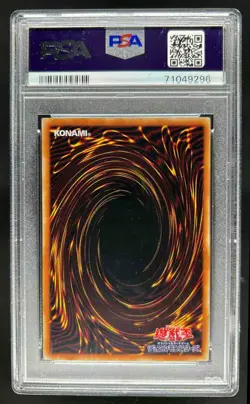 2001 Yugioh Japanese Premium Pack 4 Dark Magic Curtain #P4-04 PSA 8 - Image 2