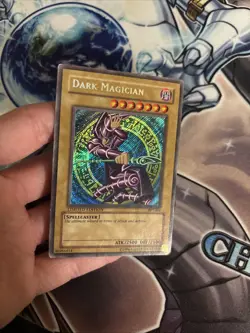 (24) Yu-Gi-Oh! Dark Magician BPT-001 Secret Rare Played Vintage HP - Image 5