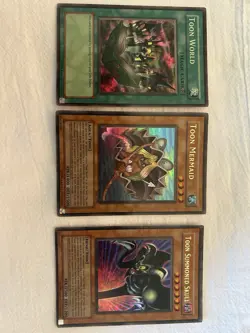 Yu-Gi-Oh! Toon World + Toon Mermaid + Toon Summoned Skull - MRL Vintage Set - Image 1