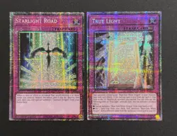 2025 YUGIOH MP25 1ST ED STARLIGHT RARE STARLIGHT ROAD & TRUE LIGHT NM SET - Image 1